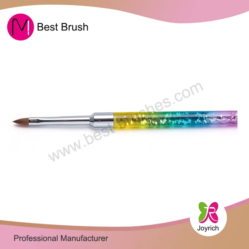 Raspall d'ungles 3D Sparkle Kolinsky de 3 colors